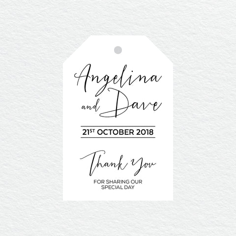 Sweet Type White Ink Invitation