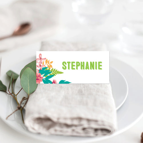 Tropical Celebration Placecard