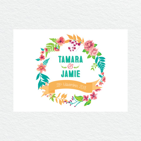 Modern Monogram RSVP Card