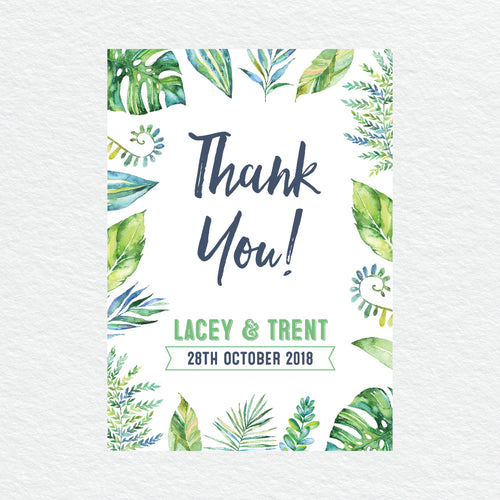 Tropicana Thankyou Cards