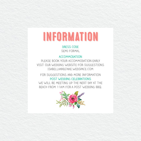 Deep Blue Information/Map Card