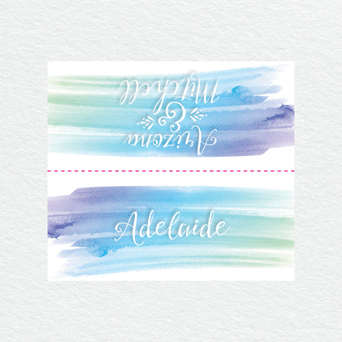 Watercolour Love Placecard