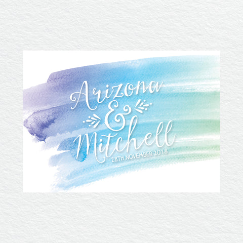 Modern Monogram RSVP Card