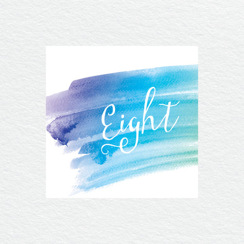Watercolour Love Table Numbers