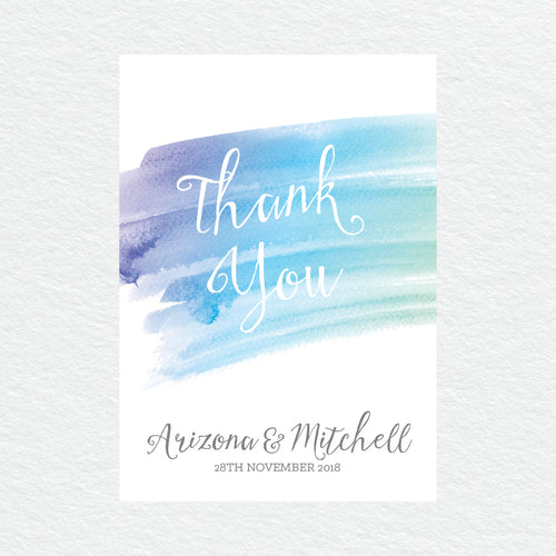 Watercolour Love Thankyou Cards