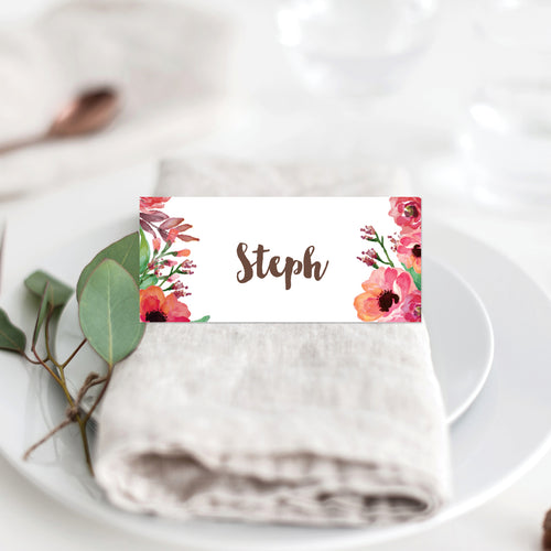 Winter Wreath Placecard