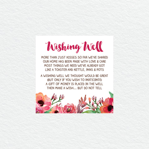 Confetti Party Wishing Well Card