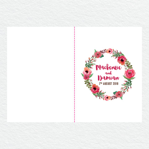 Winter Wreath RSVP Card