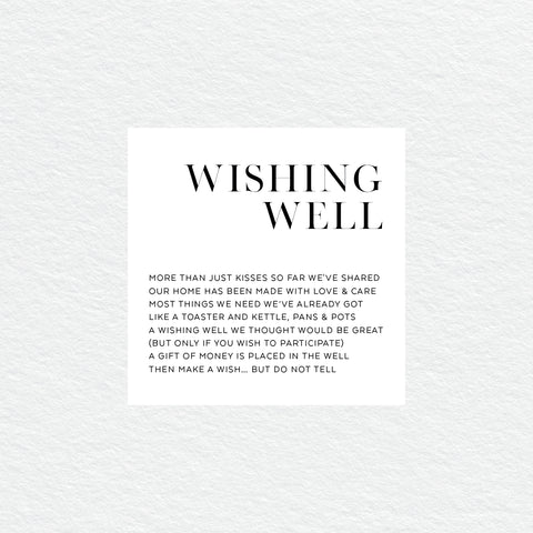 Rustic Laurels Wishing Well Card